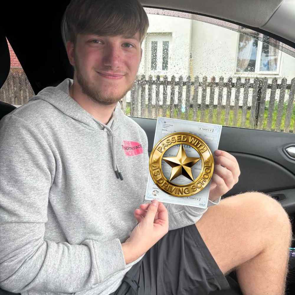 Passed with Us: Driving Lessons Blacon, lessons for beginners, high pass rate, package deals, and qualified instructors. Book now for success.